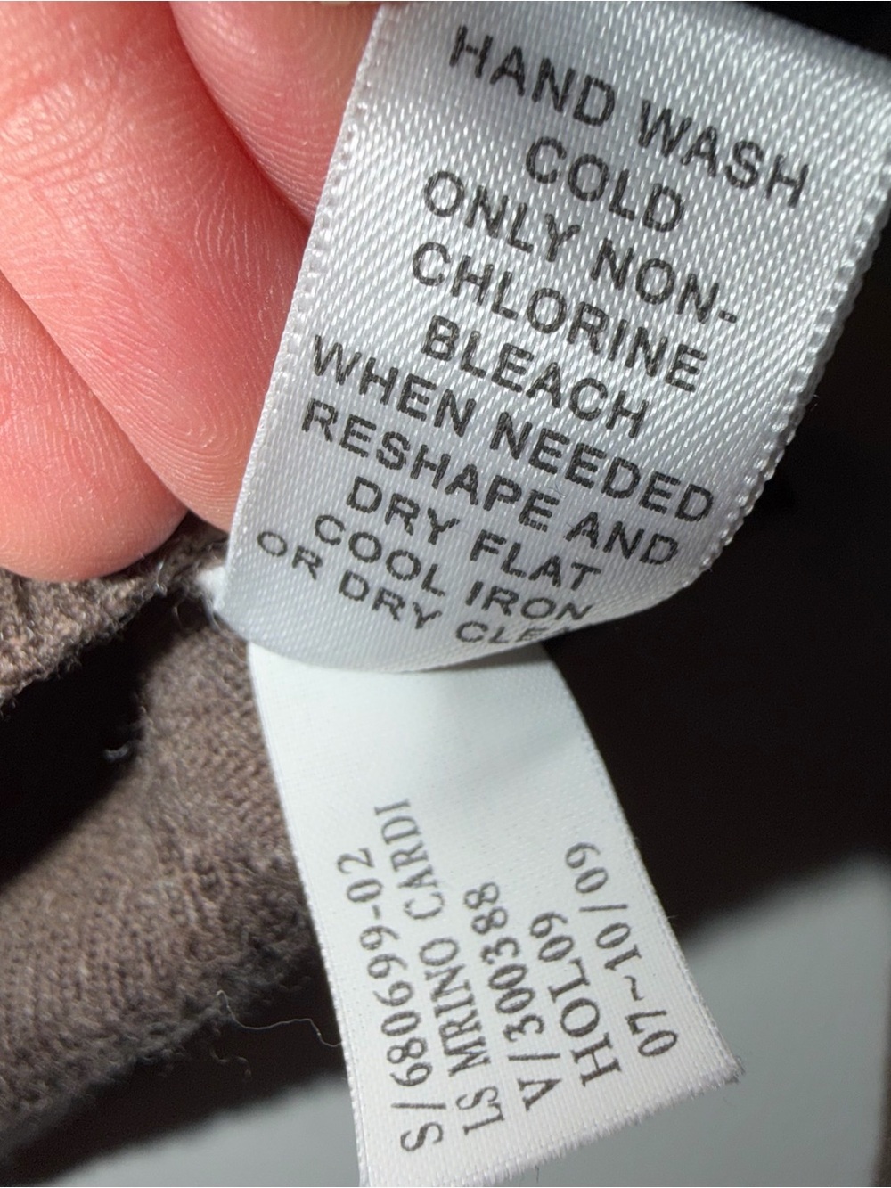 Banana Republic Brown extra fine Italian merino Button-Front cardigan sweater XS - Picture 12 of 12